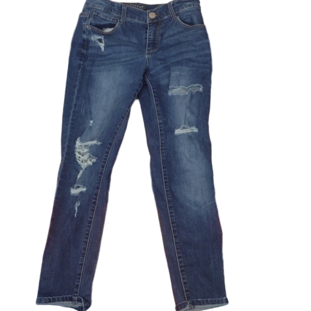 Harper skinny distressed jeans size 28